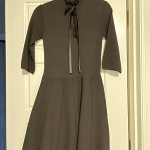 NWT Zara sweater dress with velvet bow